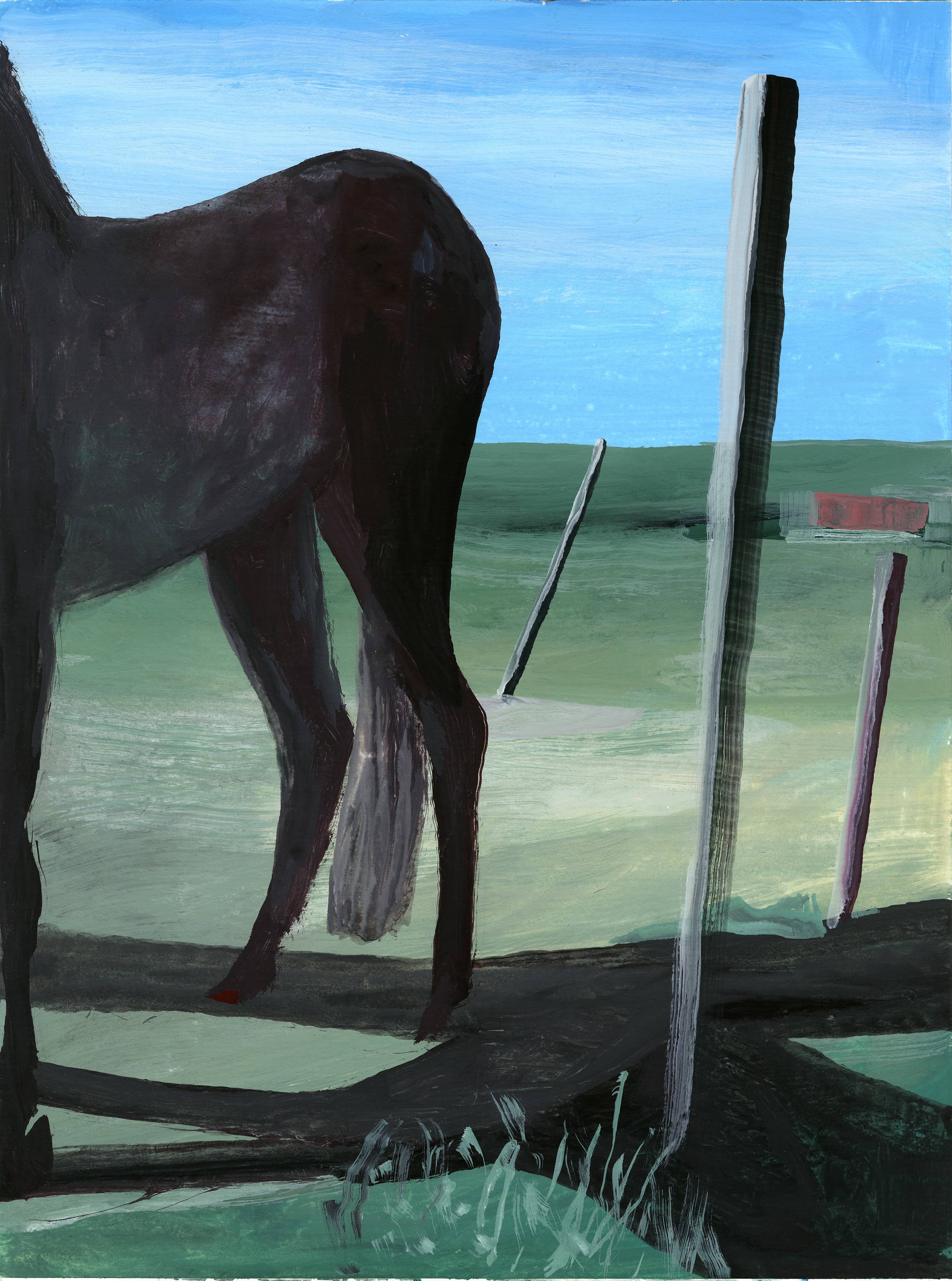 Marc Desgrandchamps_Untitled_Gouache on paper_40 x 30 cm_2021_courtesy Galerie EIGEN + ART LeipzigBerlin