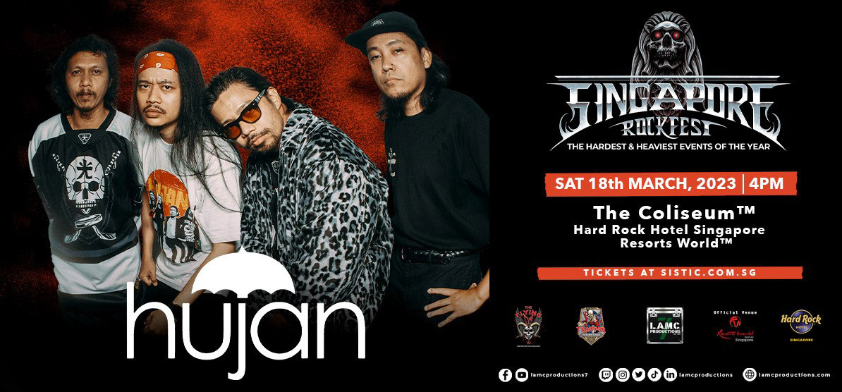 Hujan Live in Singapore Concert Singapore Rockfest 2023