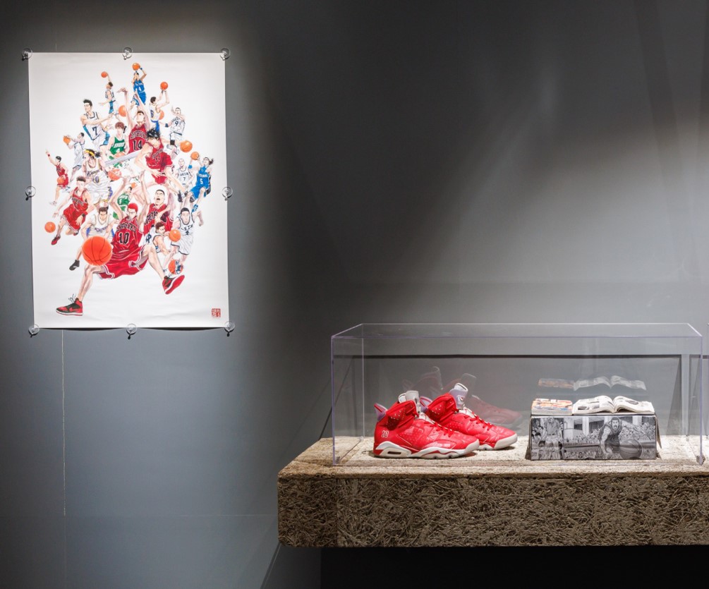 展品:井上雄彦 & Nike Jordan Brand-Slamdunk x Jordan 6。