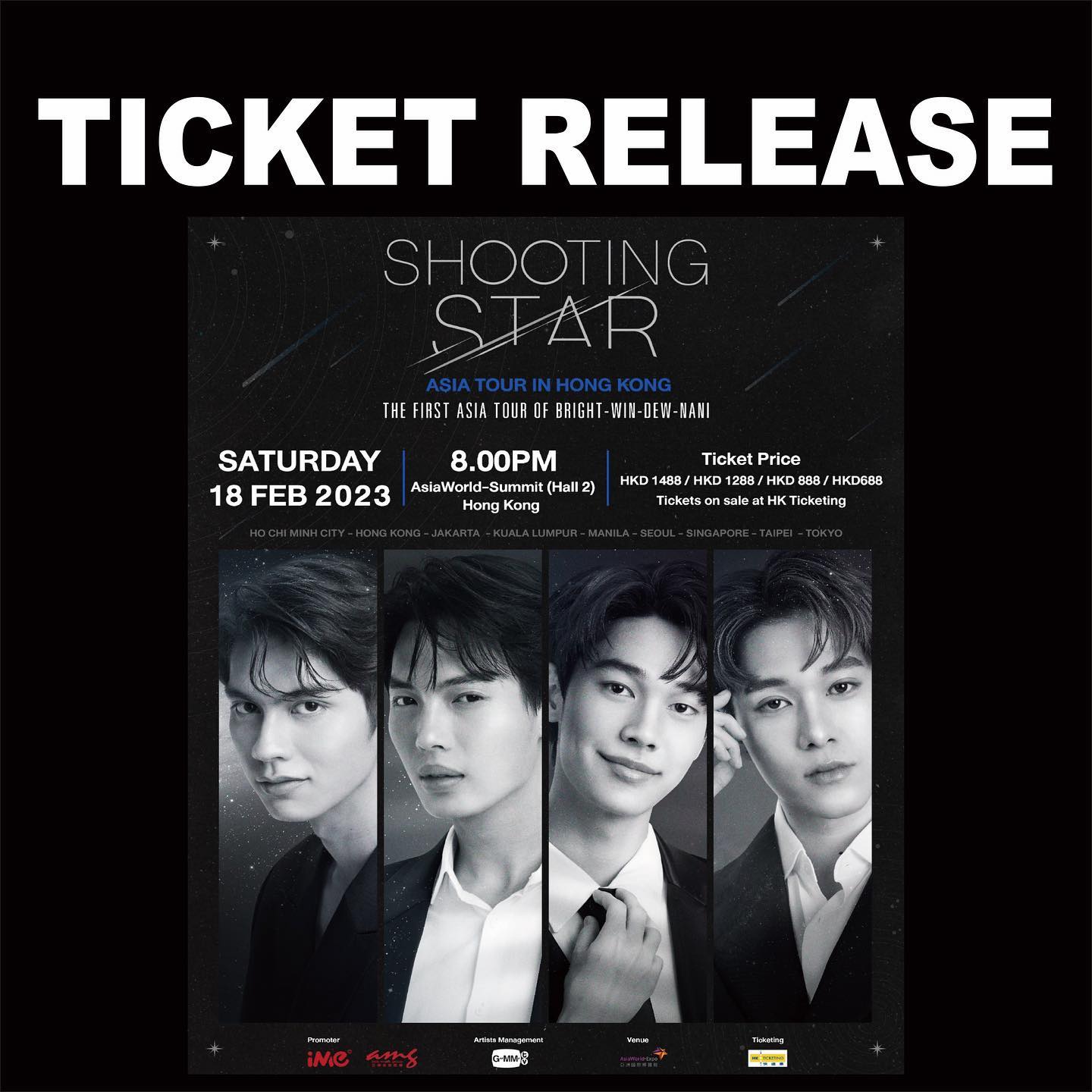 Shooting Star Concert F4タイ サイン入りポスター odmalihnogu.org