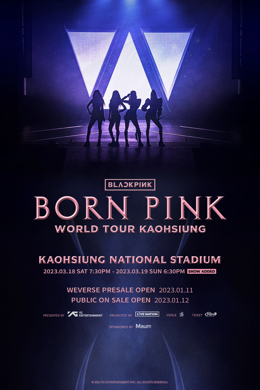 BLACKPINK高雄站演唱會 2023｜BORN PINK｜BLACKPINK WORLD TOUR｜高雄站