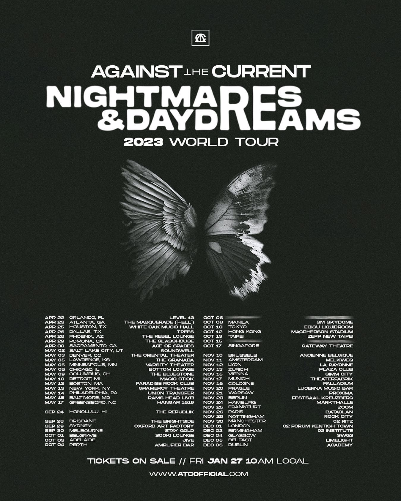 Against The Current Concert 2023｜NIGHTMARES&DAYDREAMS