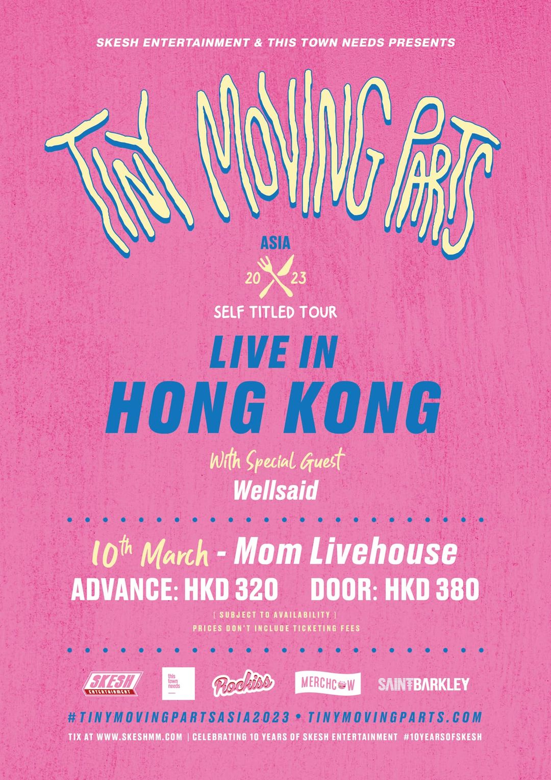 TINY MOVING PARTS LIVE IN HONG KONG 2023 Concert