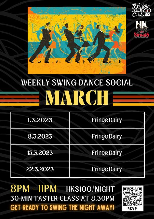Hukommelse Pogo stick spring Tilskynde Weekly Swing Dance Social - March