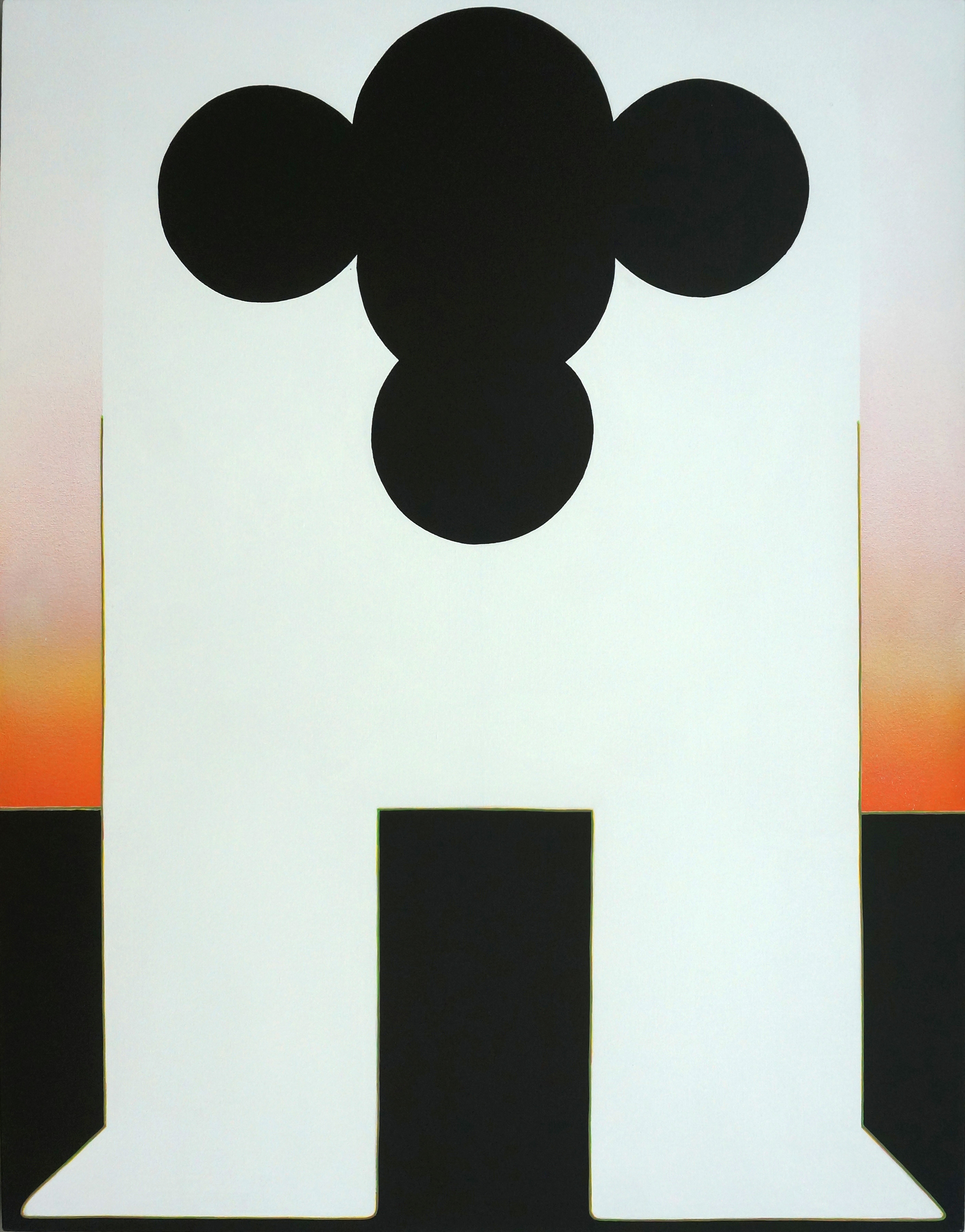 中辻悅子 Etsuko NAKATSUJI_Human Shape 記憶の残像-ひとのかたち_Acrylic on canvas_116.7 x 91 cm_2017