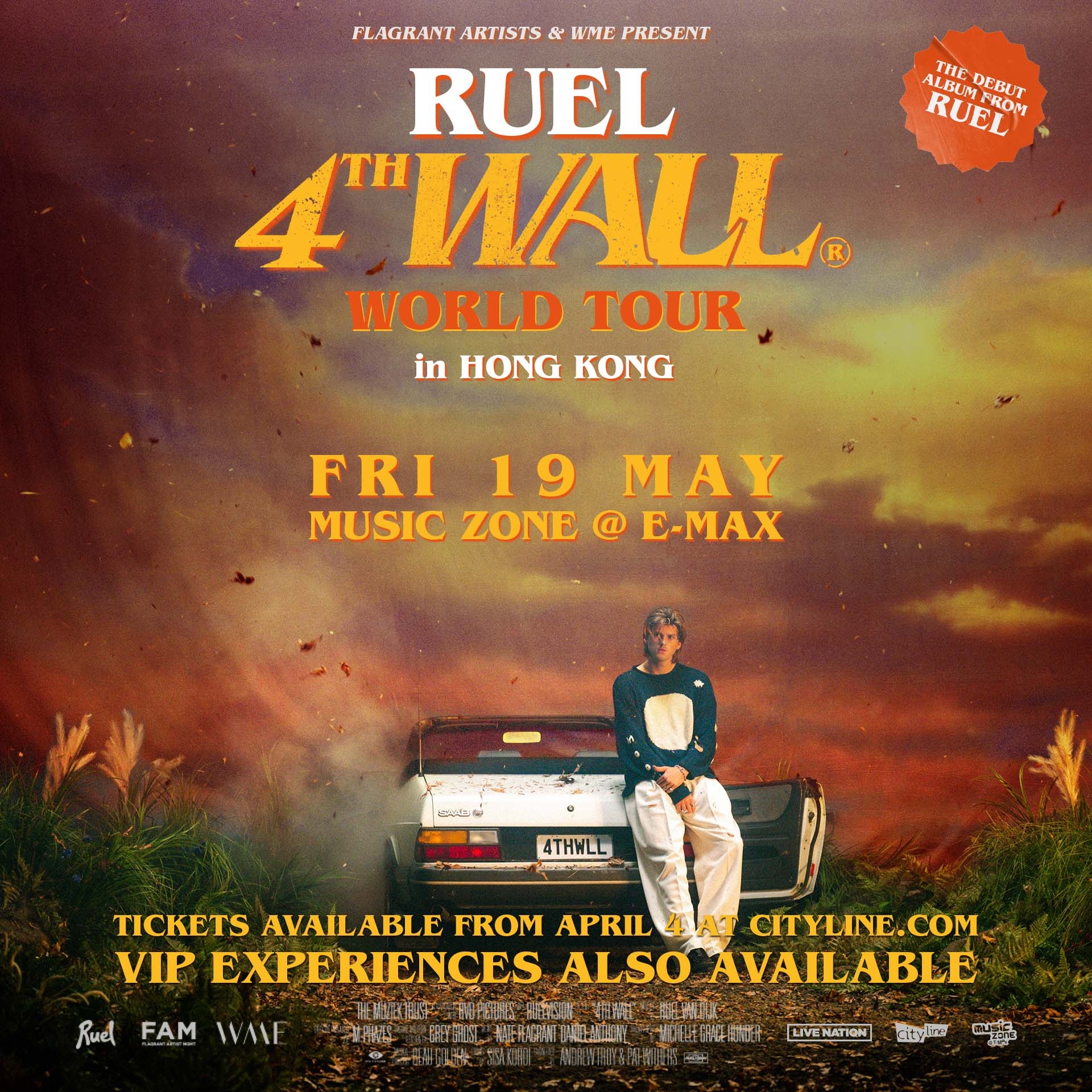 RUEL 4th Wall World Tour in Hong Kong｜Concert｜KITEC