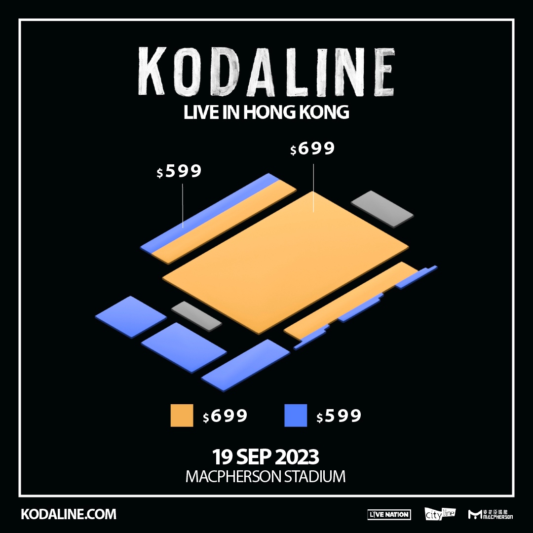 Kodaline Concert 2023｜KODALINE LIVE IN HONG KONG