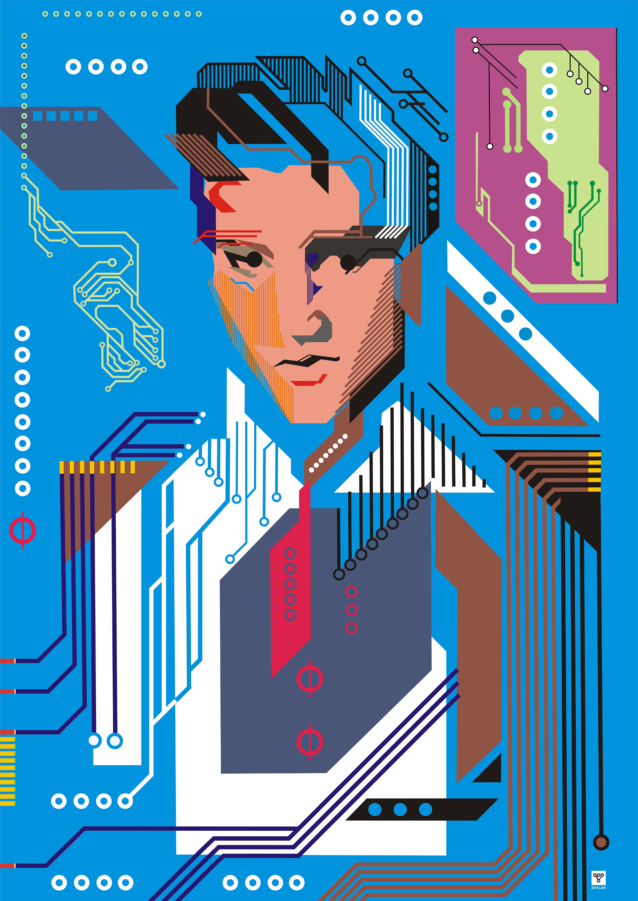 3. Vitaly Vinogradov《Elvis》_壓克力顏料_95x67cm_2010_烏克蘭