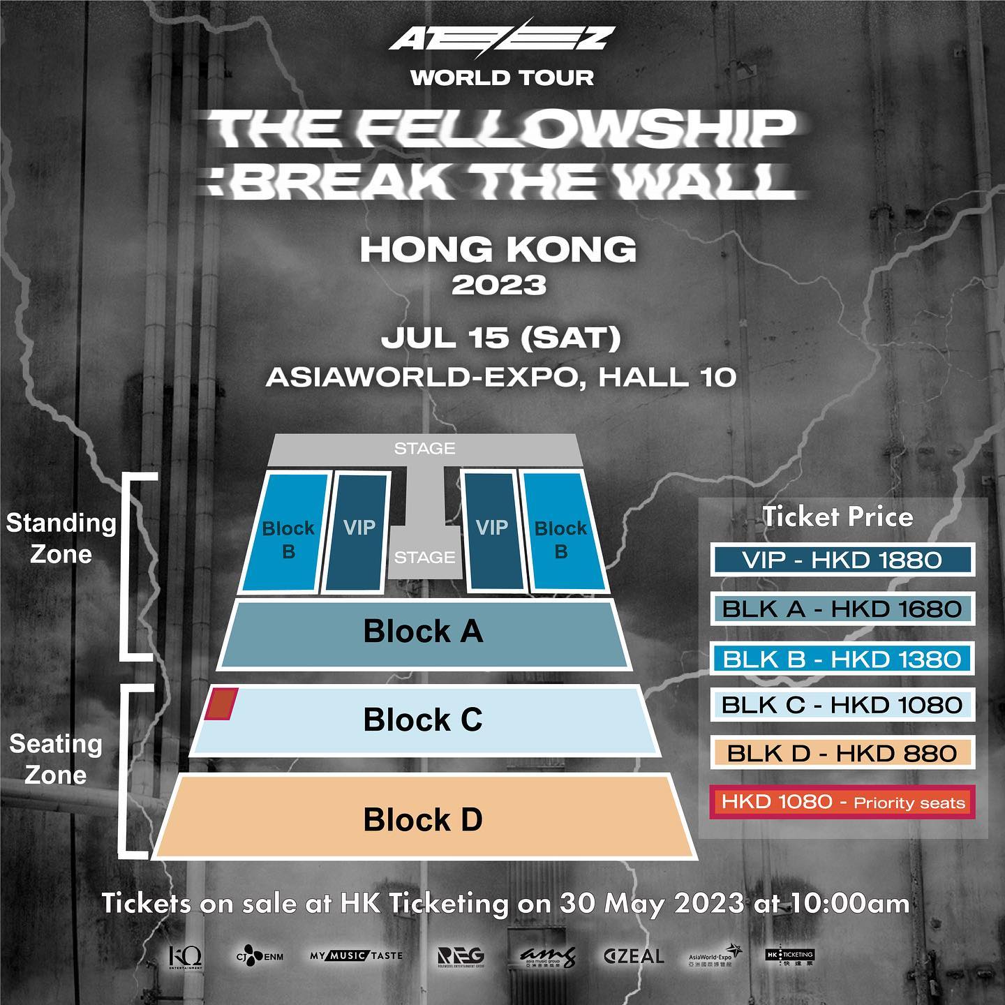 ATEEZ WORLD TOUR THE FELLOWSHIP BREAK THE WALL IN HONG KONG