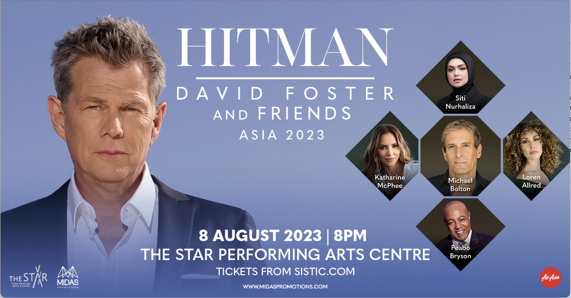 HITMAN DAVID FOSTER & FRIENDS ASIA TOUR IN SINGAPORE 2023