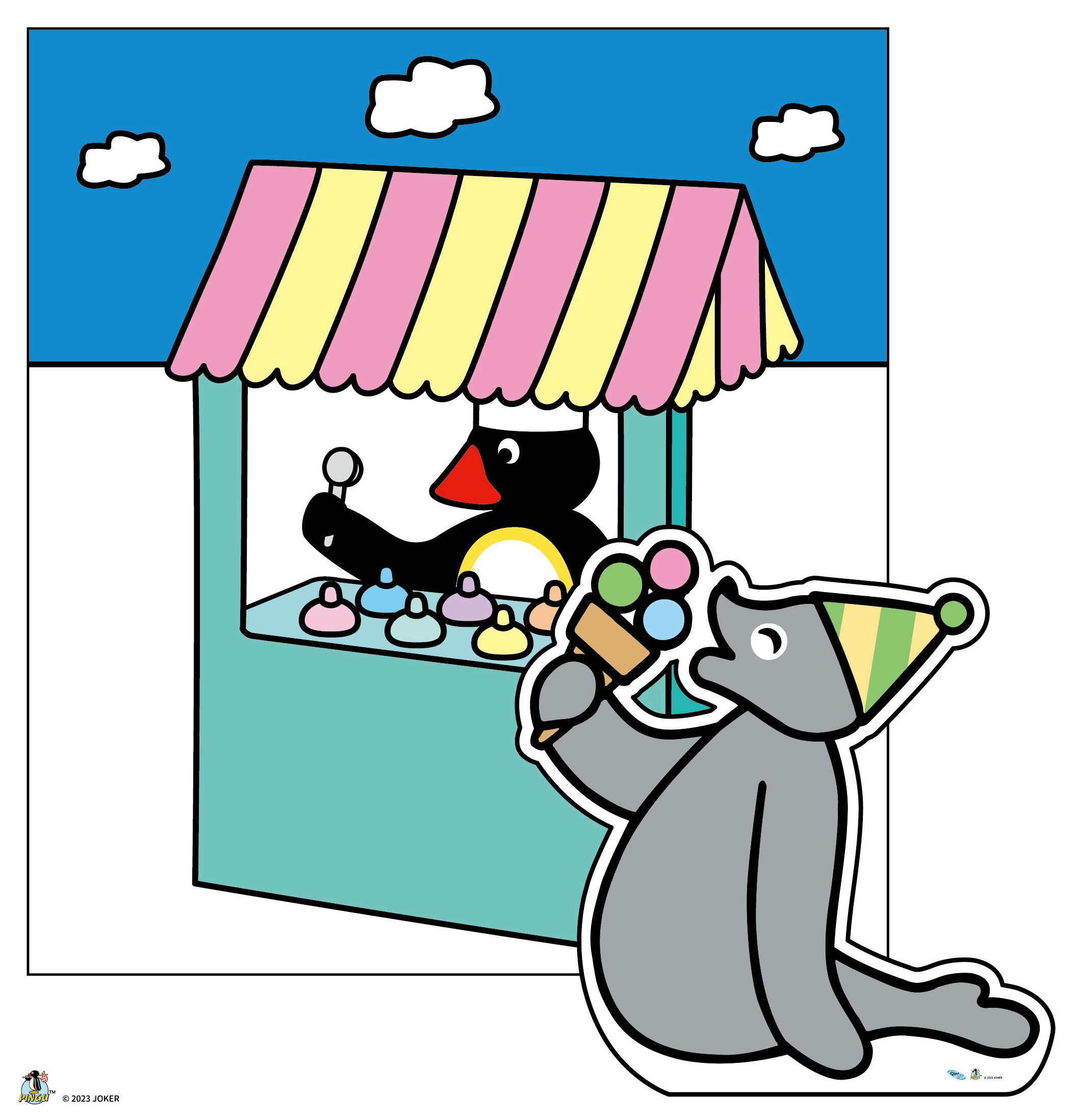 圖2-6 企鵝冰淇淋店開張