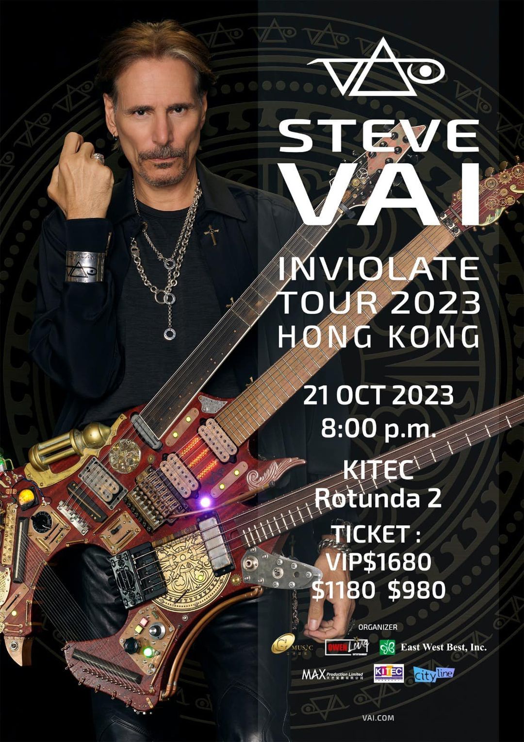 Steve Vai Concert 2023｜INVIOLATE TOUR 2023 World Tour｜KITEC