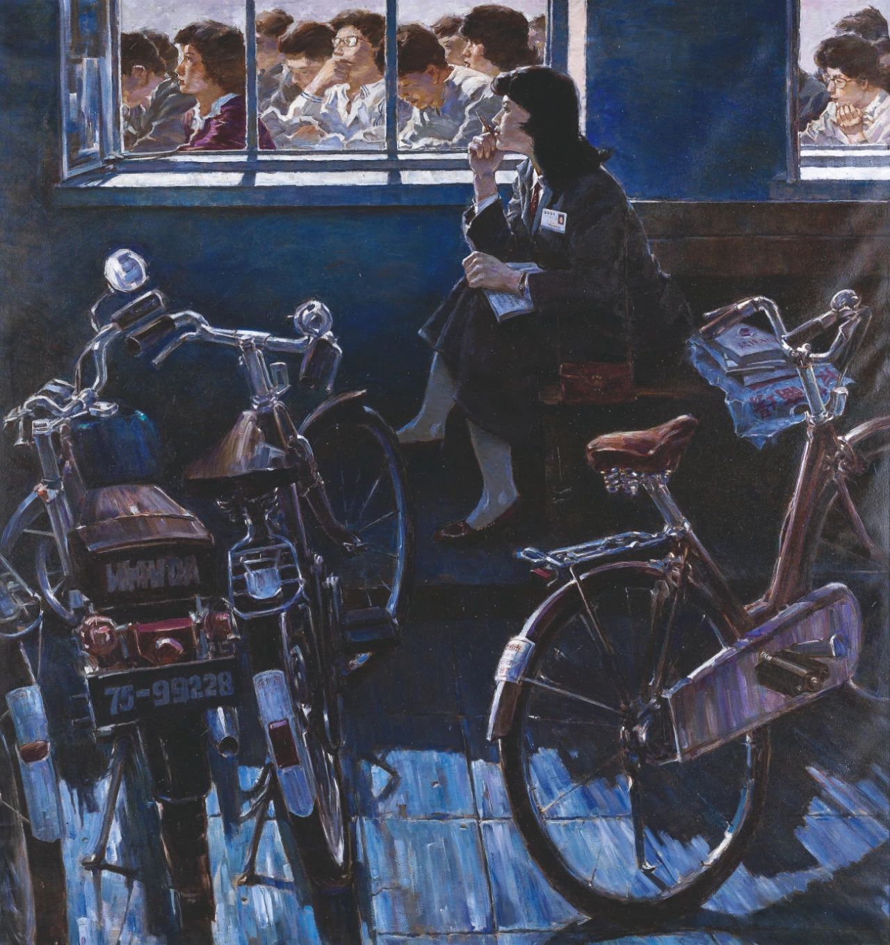 陈宏新 《春夜》油画 1984年