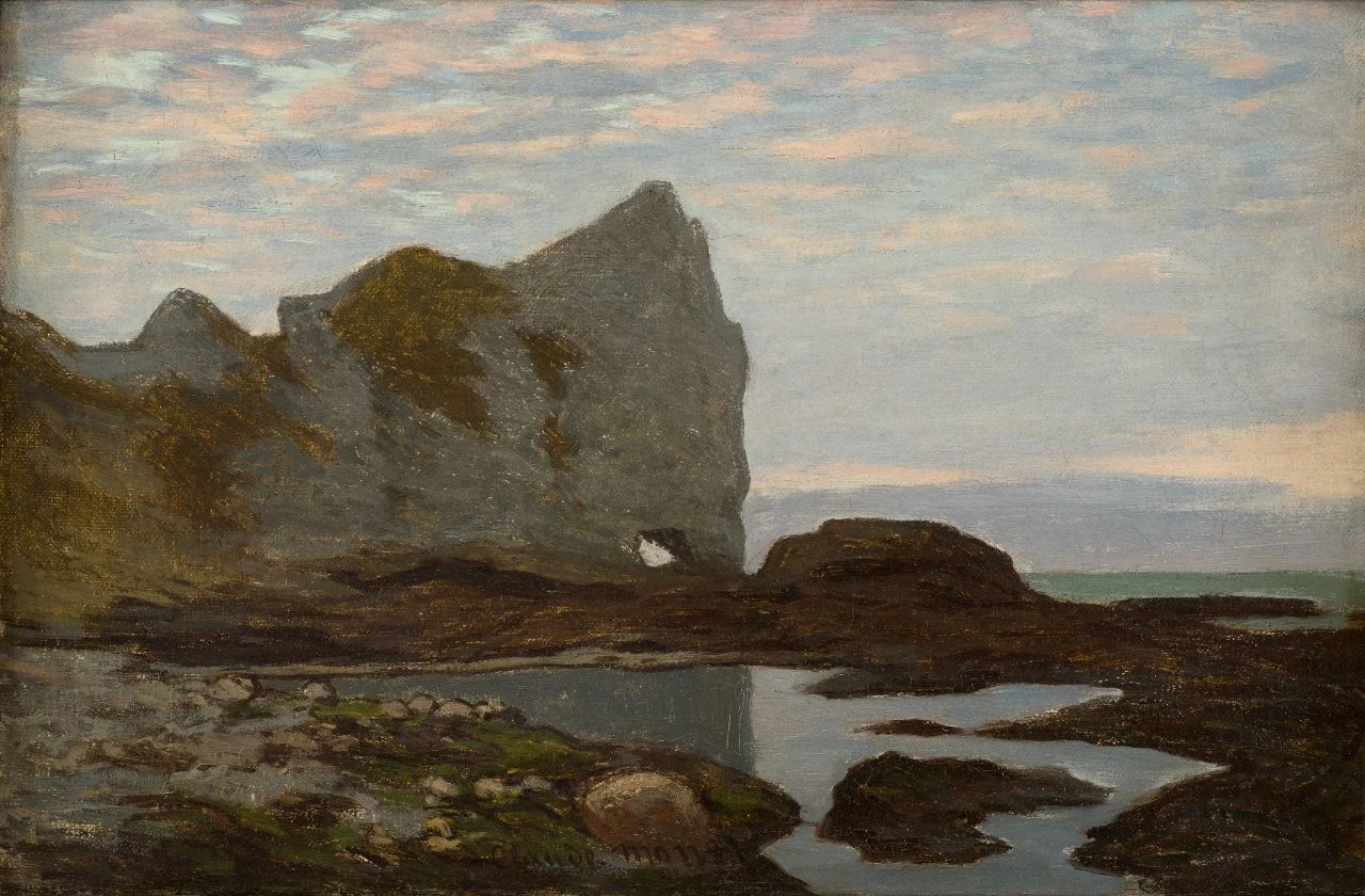 克劳德·莫奈《艾特勒塔》27cm × 41cm 布面油画 约1864年