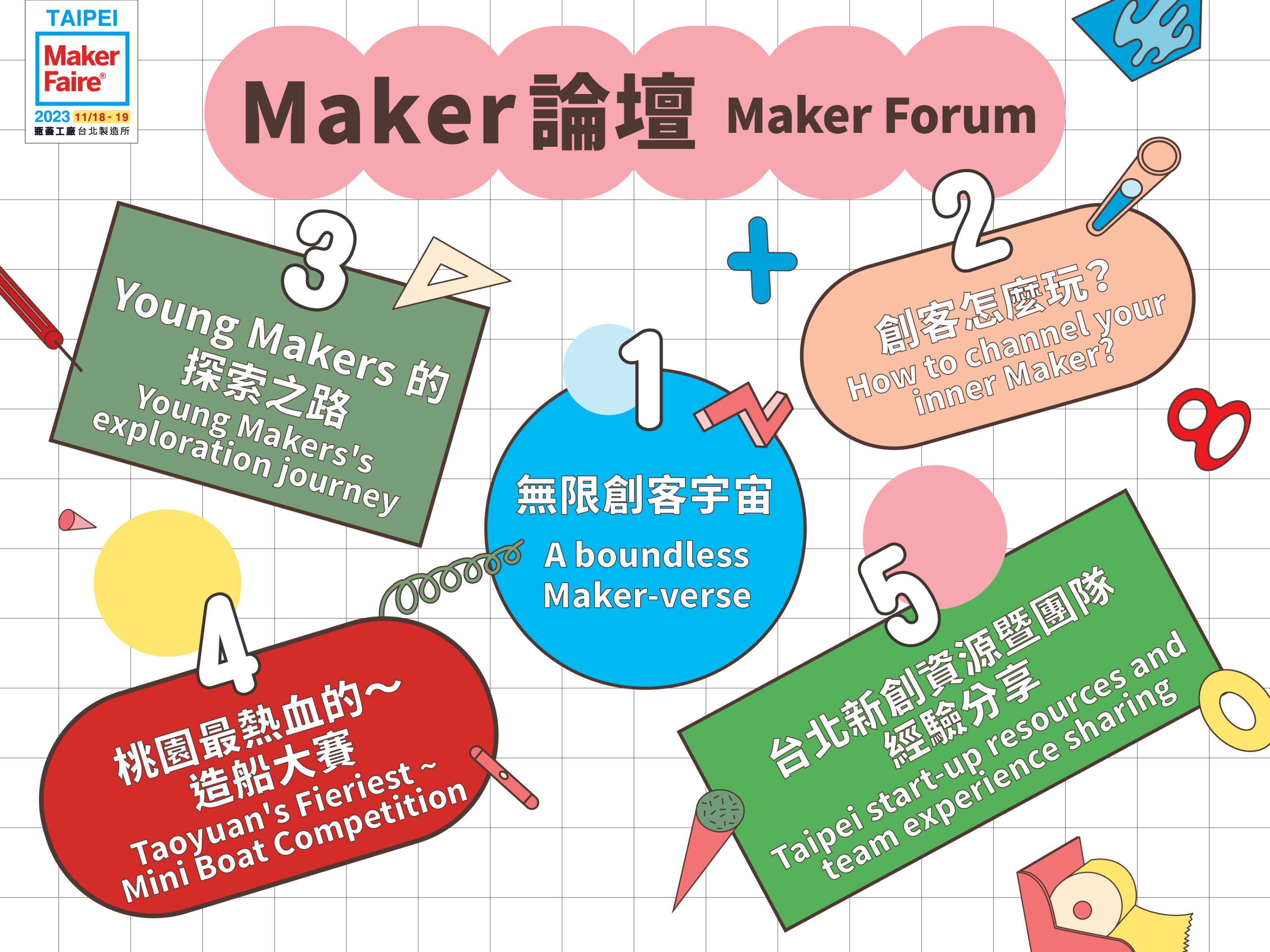 Maker Faire 2023_Klook-內頁-2 Maker論壇_3200x2400px_20231110_工作區域 1