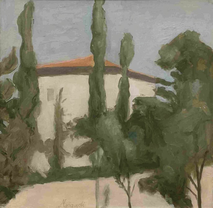 Giorgio Morandi, Paesaggio, 1943, oil on canvas, 49 x 50.5 cm