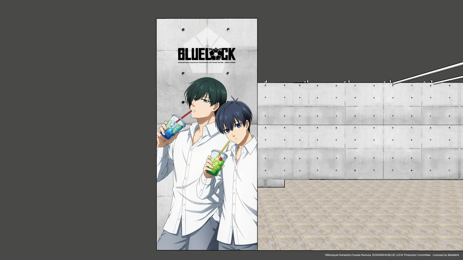 BLUE LOCK藍色監獄快閃店拍照打卡點：夏日飲品區