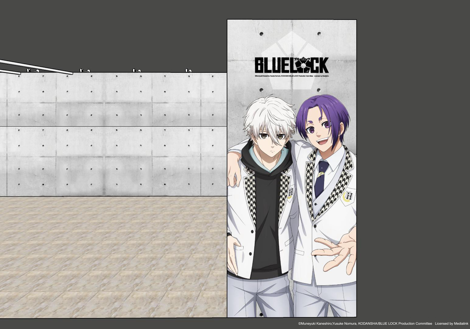 BLUE LOCK藍色監獄快閃店拍照打卡點： 校園生活區