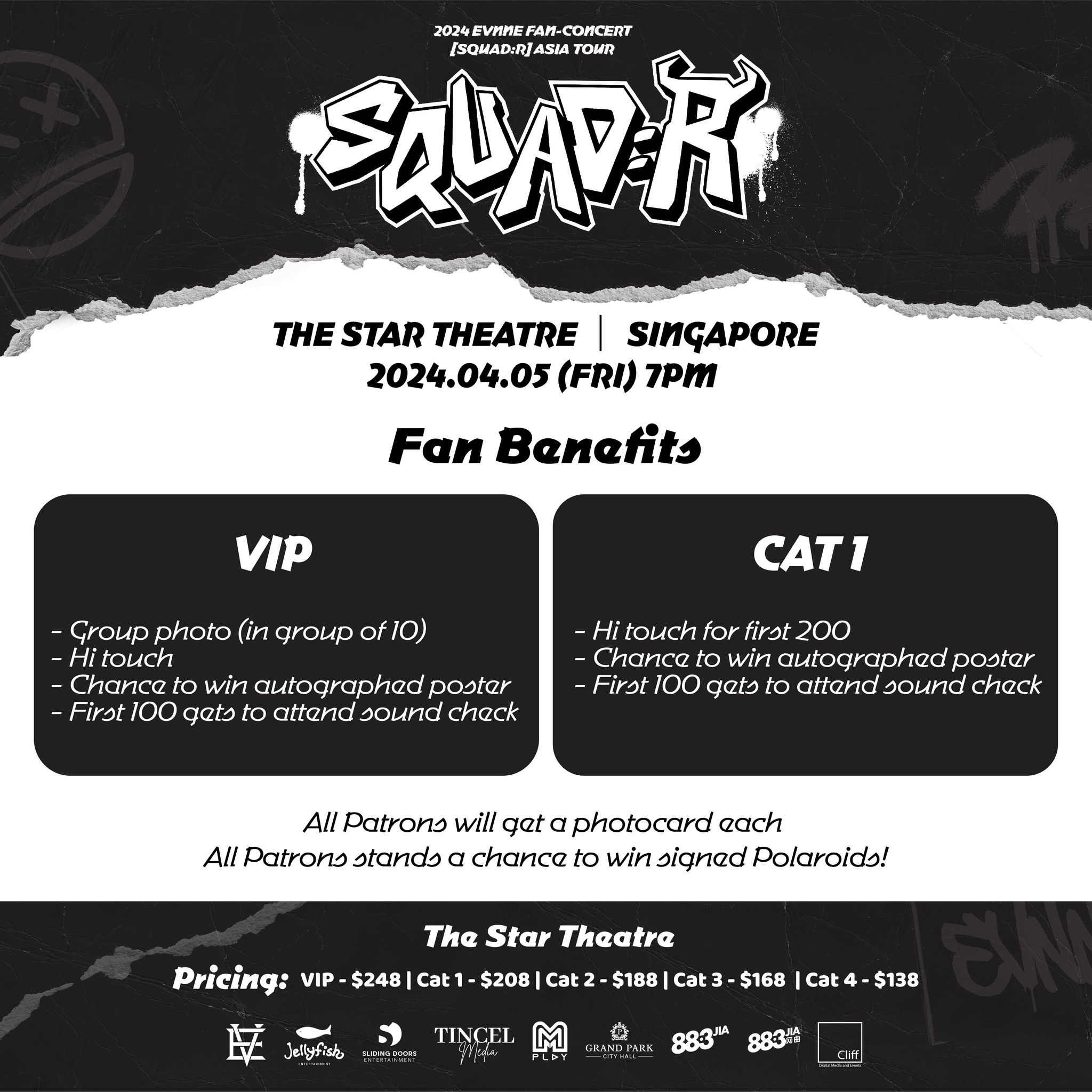 2024 EVNNE FAN-CONCERT [SQUAD:R] ASIA TOUR IN SINGAPORE Fan Benefits