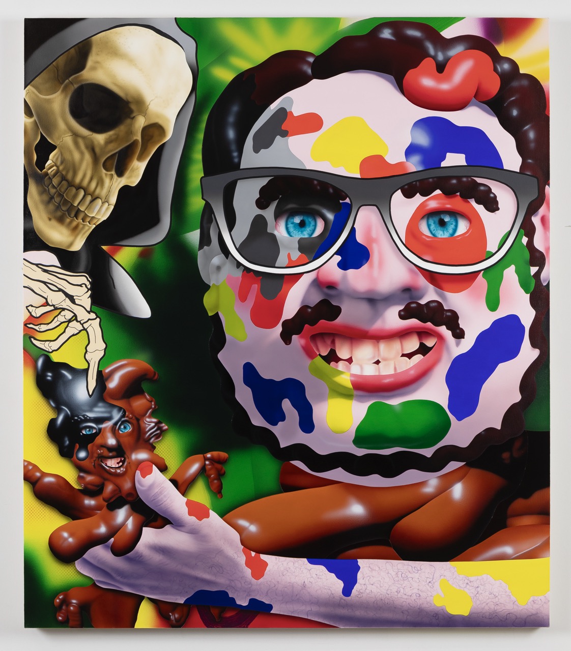 Soul Transfer, Acrylic on canvas, 56in x 65in large