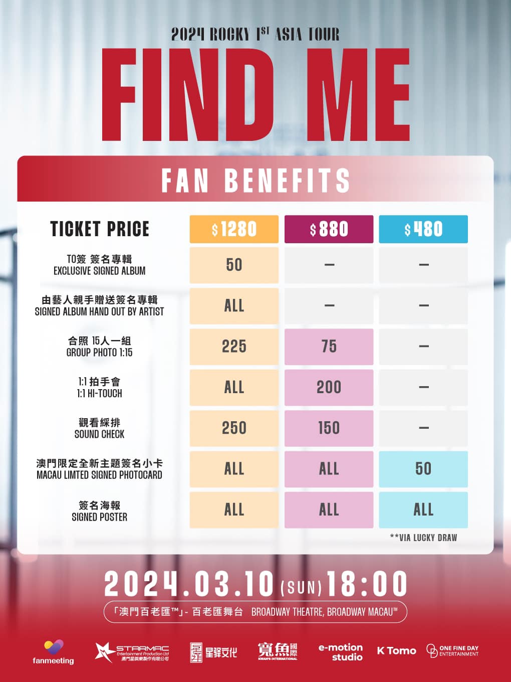 2024 ROCKY 1st ASIA TOUR<Find Me> in Macau｜Concert