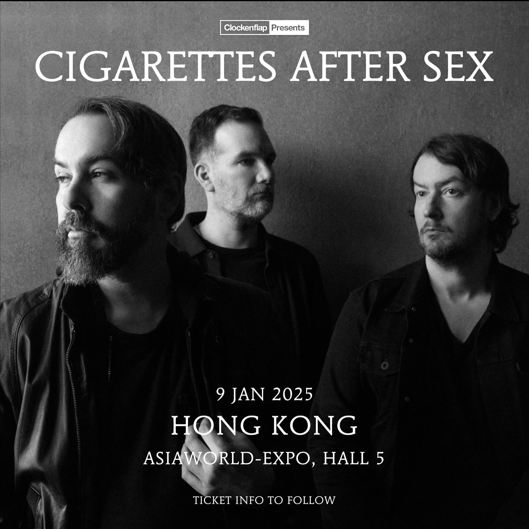 Cigarettes After Sex band performing live in 2025