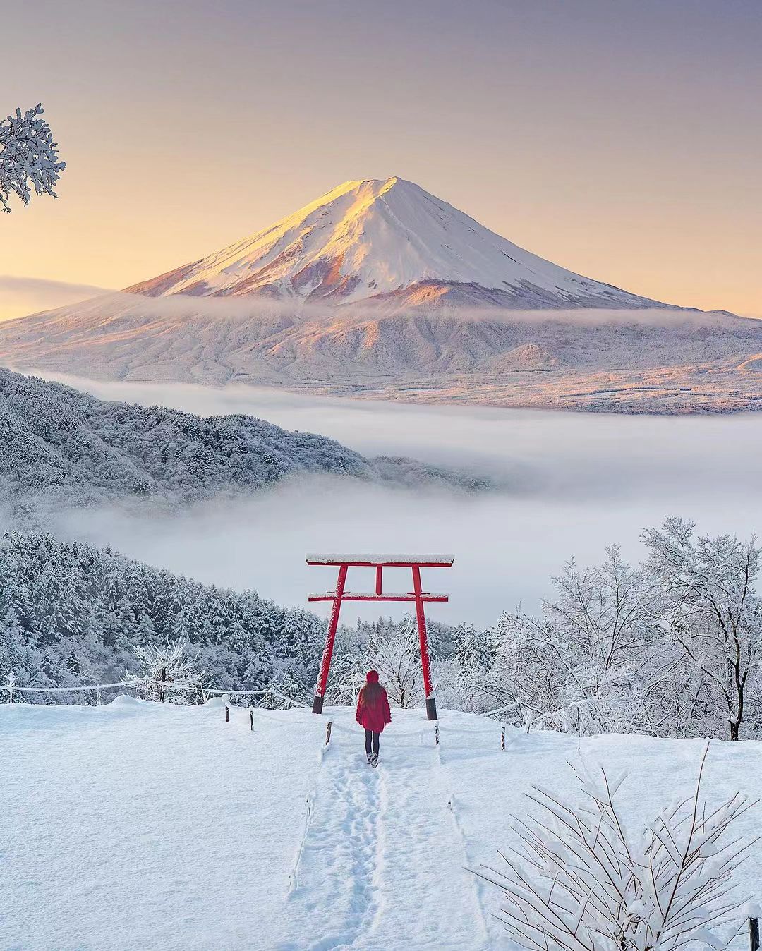 13-person group to visit the popular Mt. Fuji attractions] Sky 