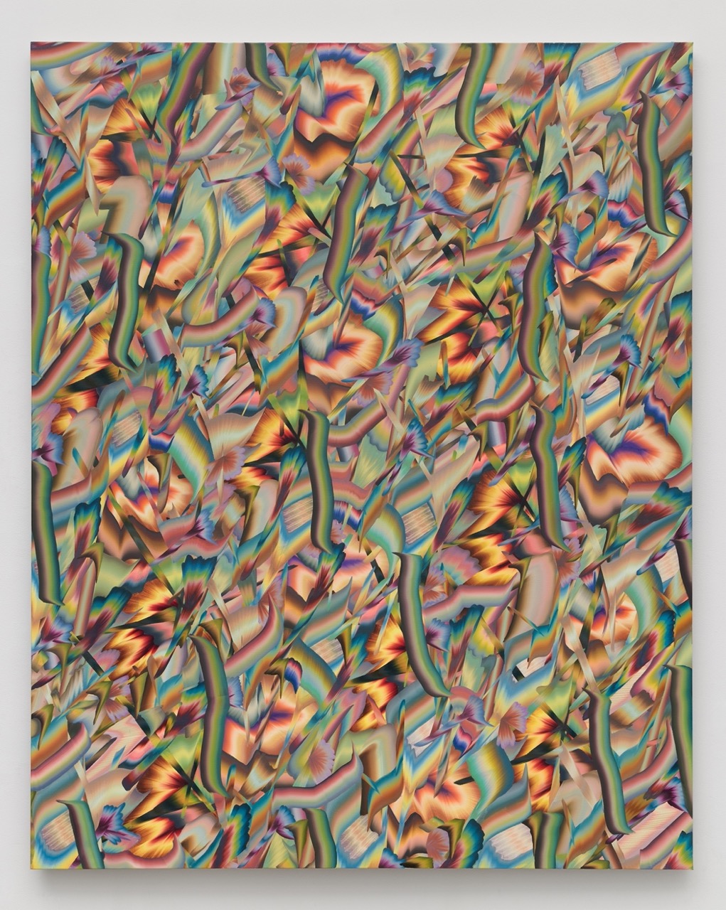 Feedback cascade, Oil on linen, 79in x 63in large