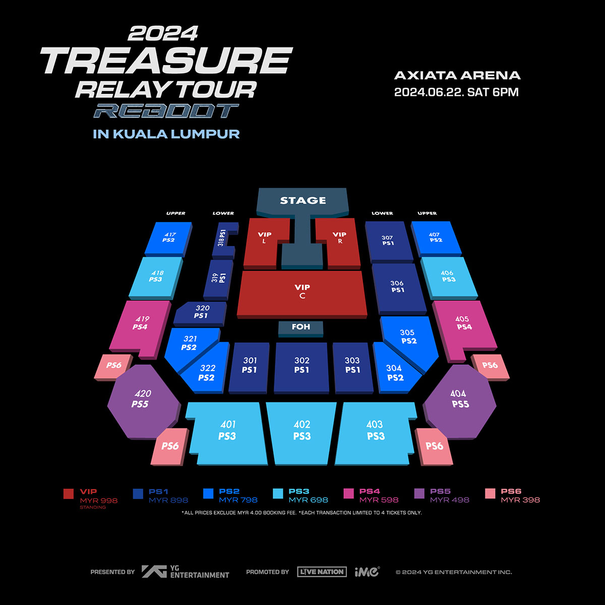 2024 Treasure RELAY TOUR [REBOOT] IN KUALA LUMPUR | Concert