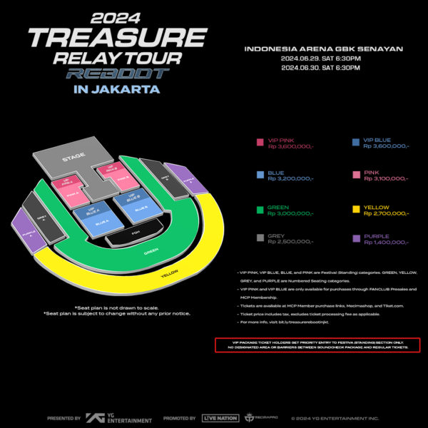 2024 Treasure RELAY TOUR [REBOOT] IN JAKARTA | Concert