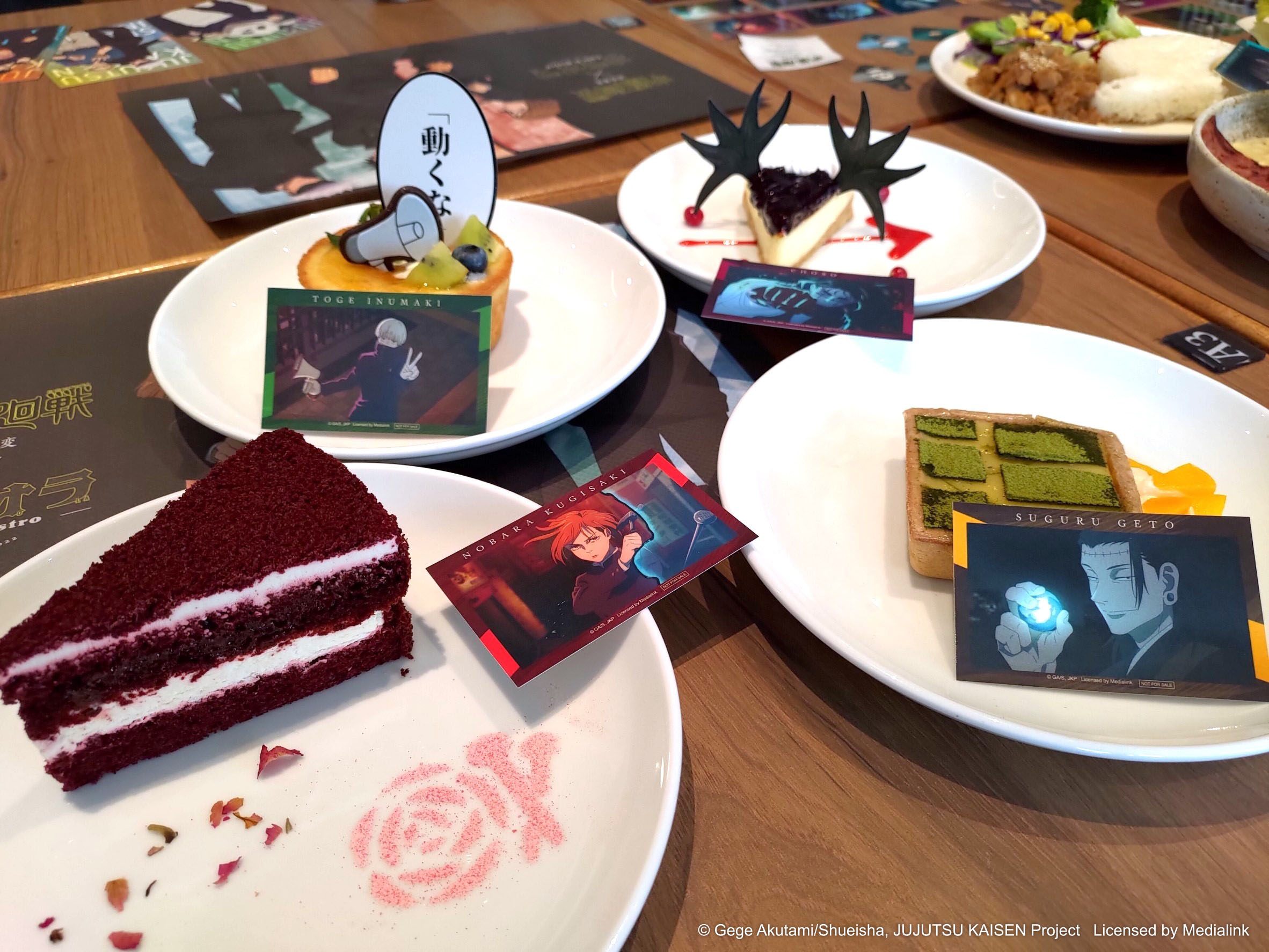 咒術迴戰 澀谷事變 x 歐拉歐拉オラオラ｜期間限定主題餐酒館-主餐與甜點皆有附上附有角色隨餐小卡