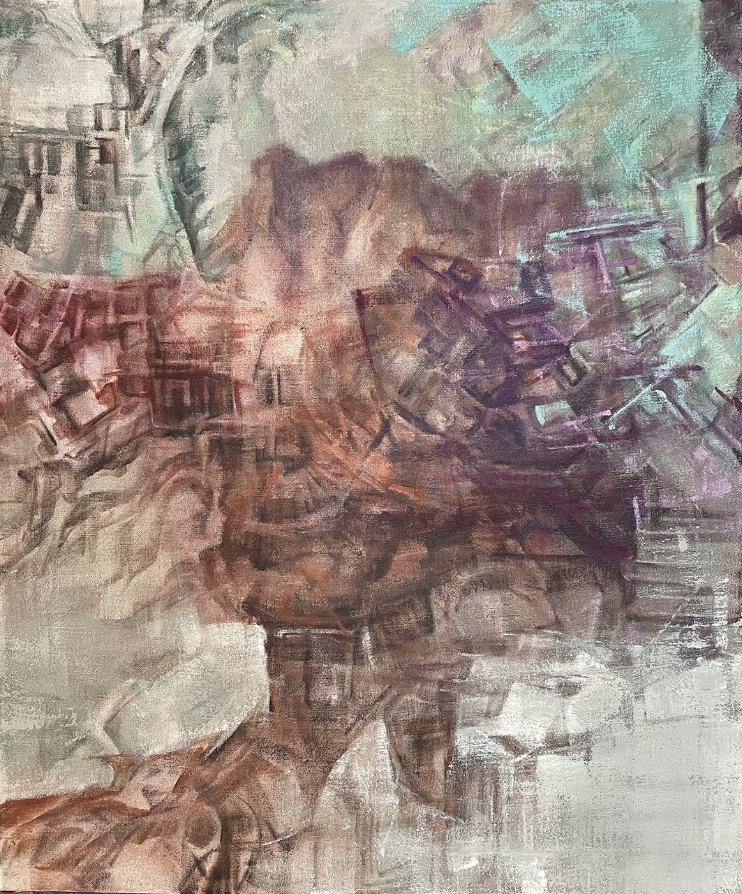 KWONG Kwok Wai - The Map of A Myth XXV 2023 H61xW51cm large