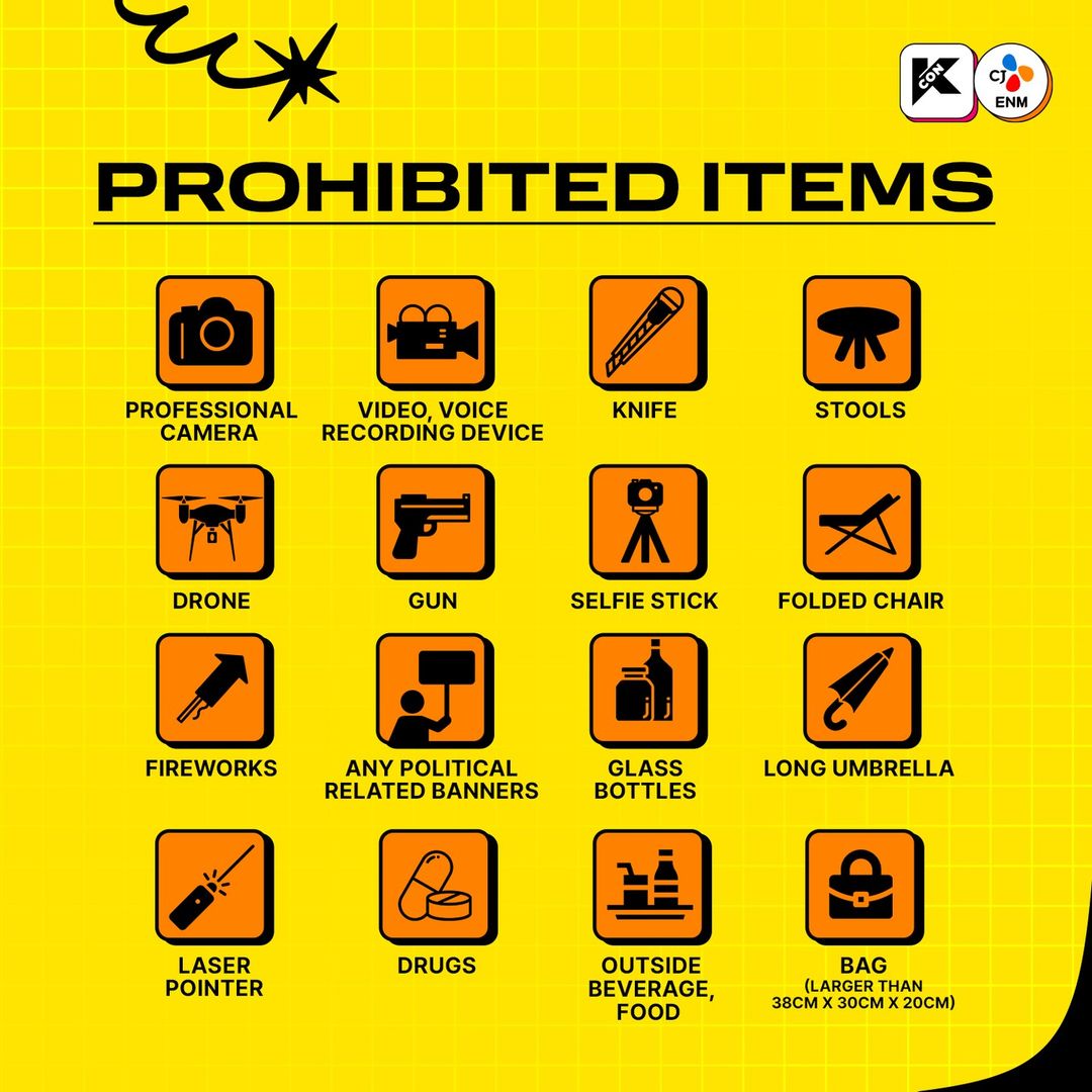 KCON HONG KONG 2024 Prohibited Items - 1