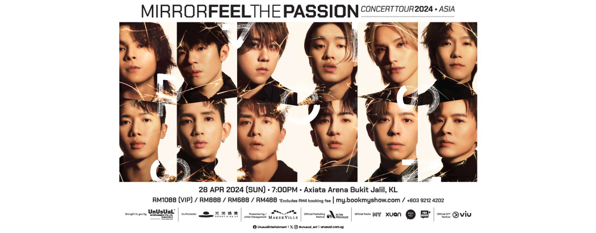 MIRROR FEEL THE PASSION 世界巡迴演唱會吉隆坡站2024（已取消） | 亞通體育館