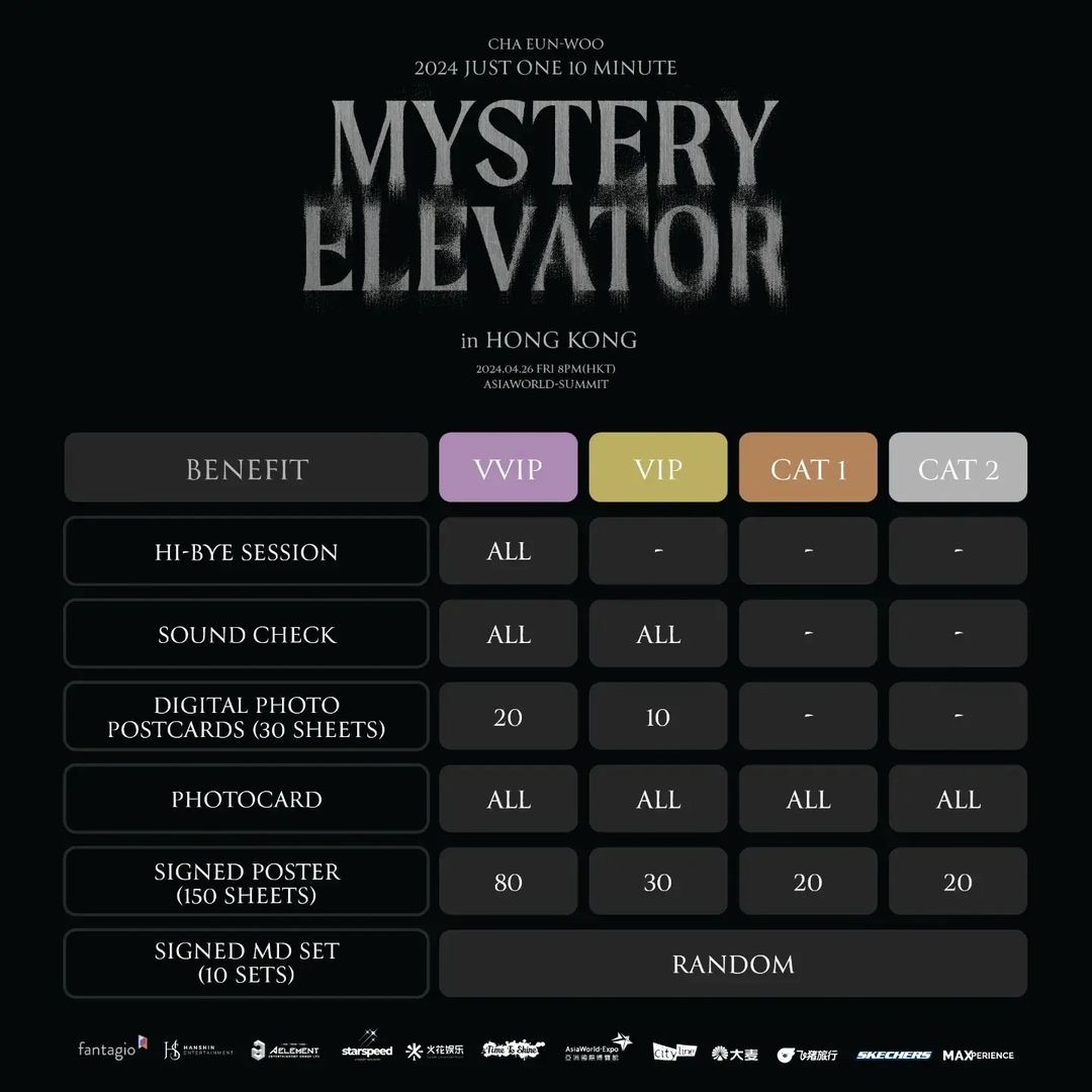 車銀優香港粉絲見面會2024粉絲福利