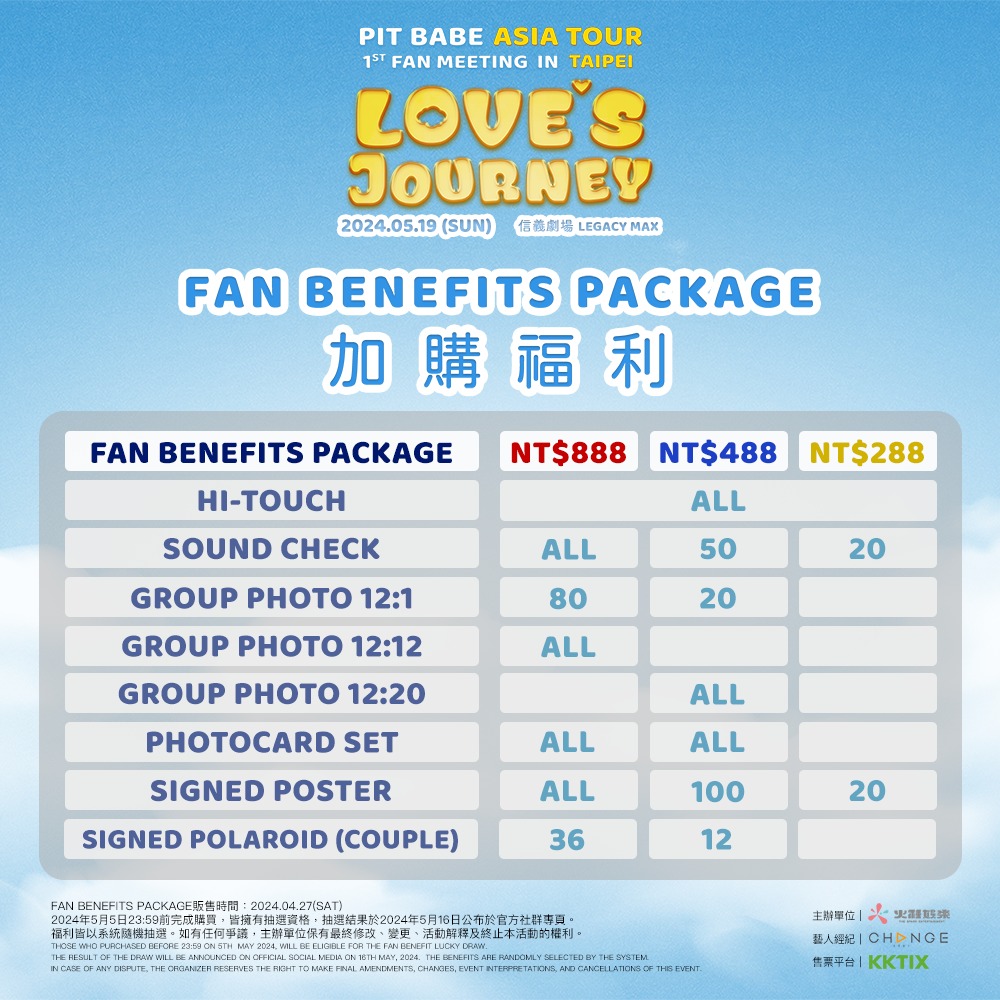 泰劇《極速戀人 Pit Babe the Series 》見面會2024台北站粉絲福利