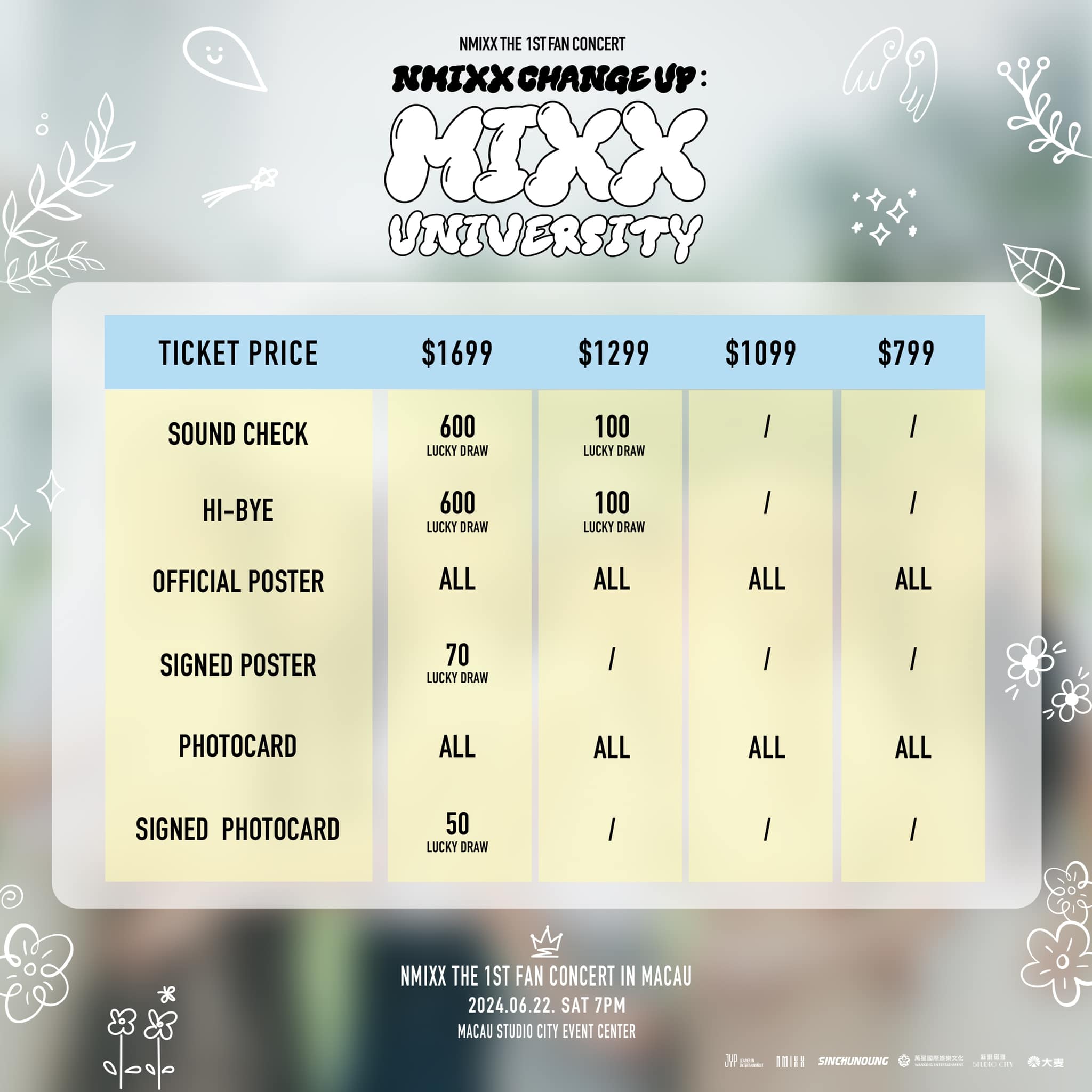 NMIXX粉絲演唱會2024澳門站粉絲福利