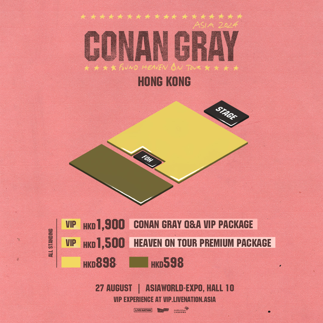 Conan Gray Concert 2024 Hong Kong｜Found Heaven On Tour