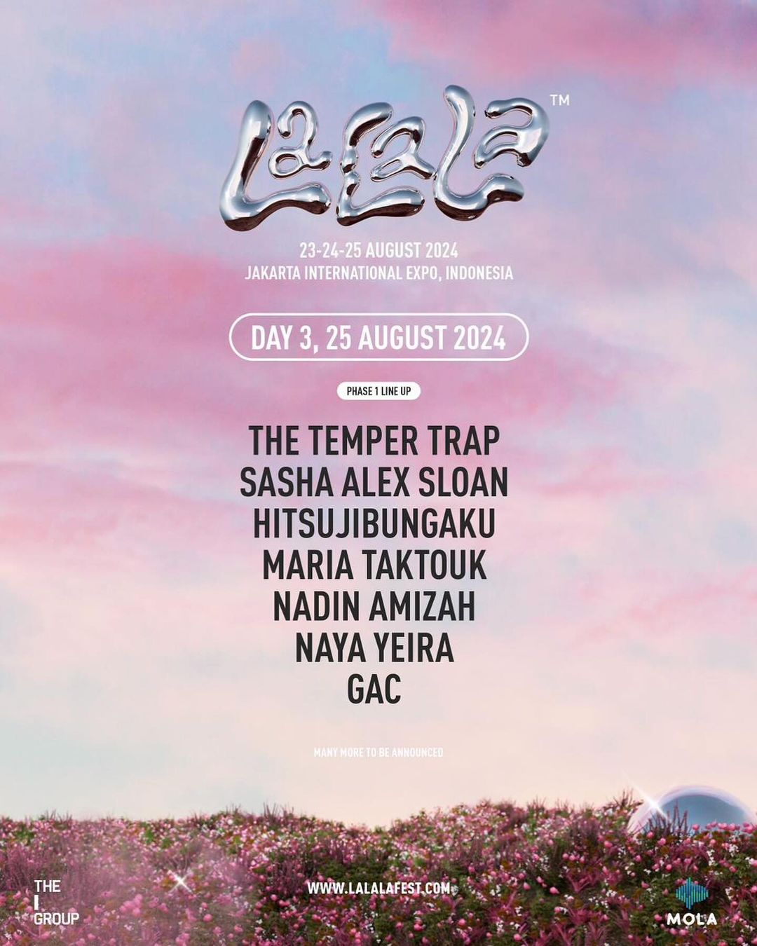 LaLaLa Festival Day3 Lineup