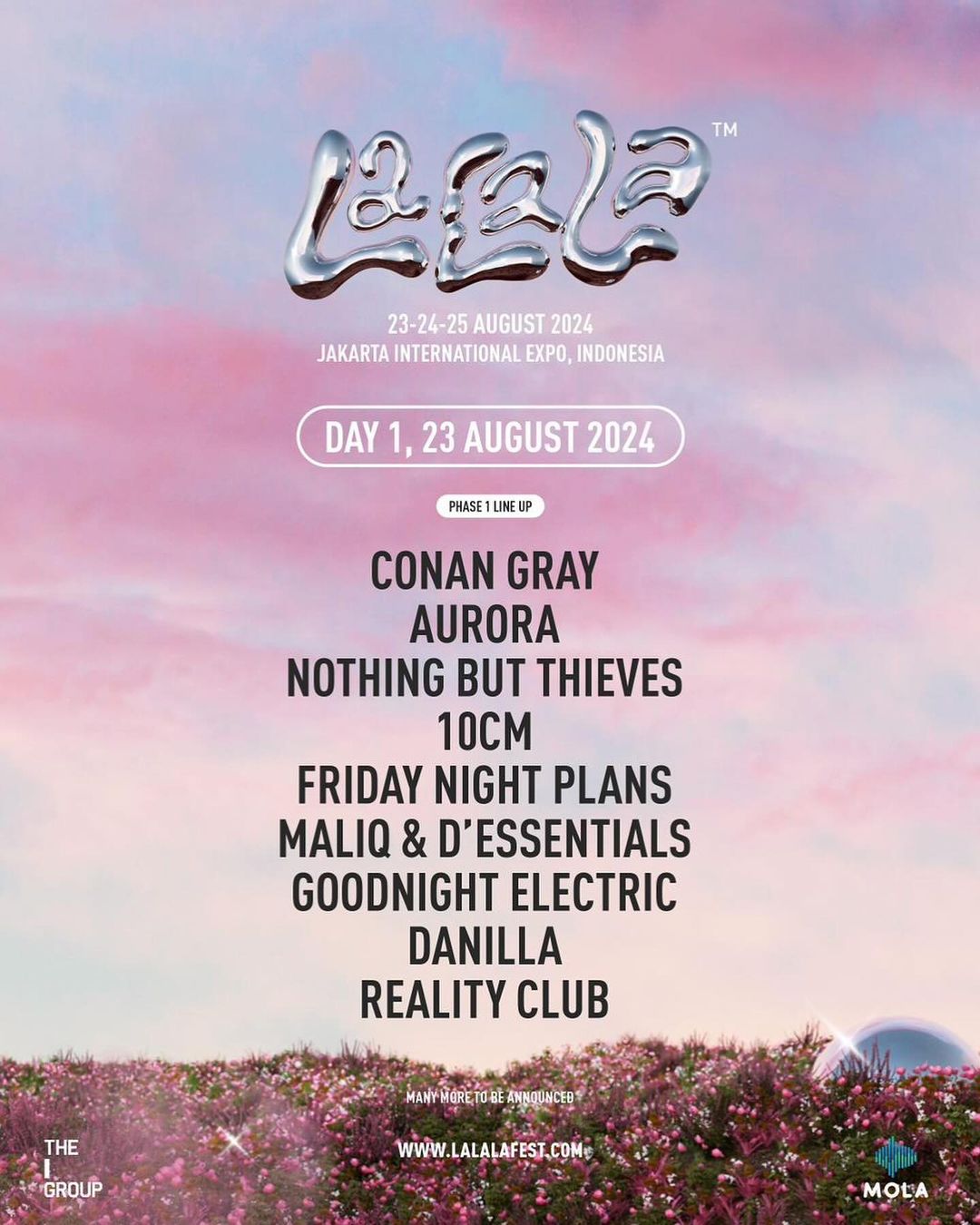 LaLaLa Festival Day1 Lineup