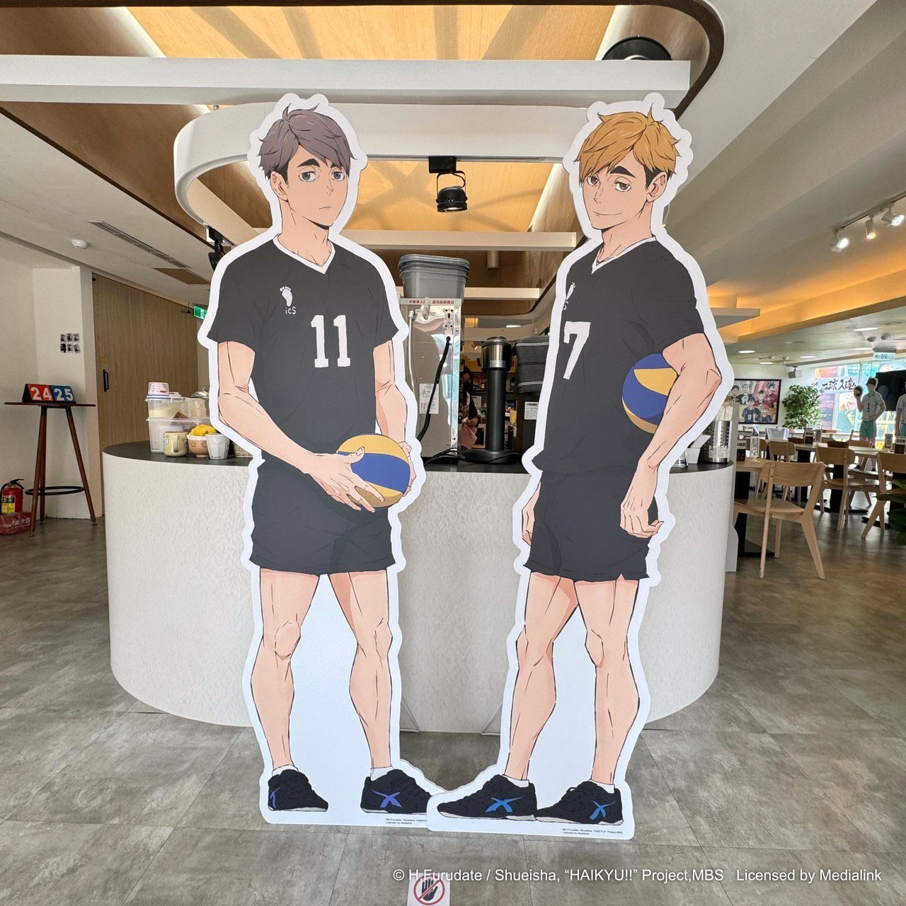 排球少年主題咖啡廳-宮侑、宮治兩兄弟打卡點