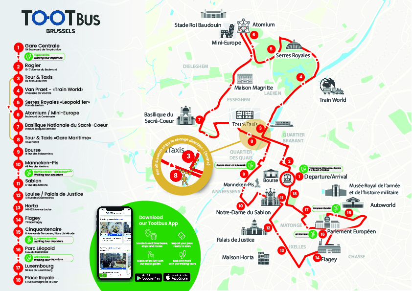 BRUSSELS NEW RED LINE ROUTE