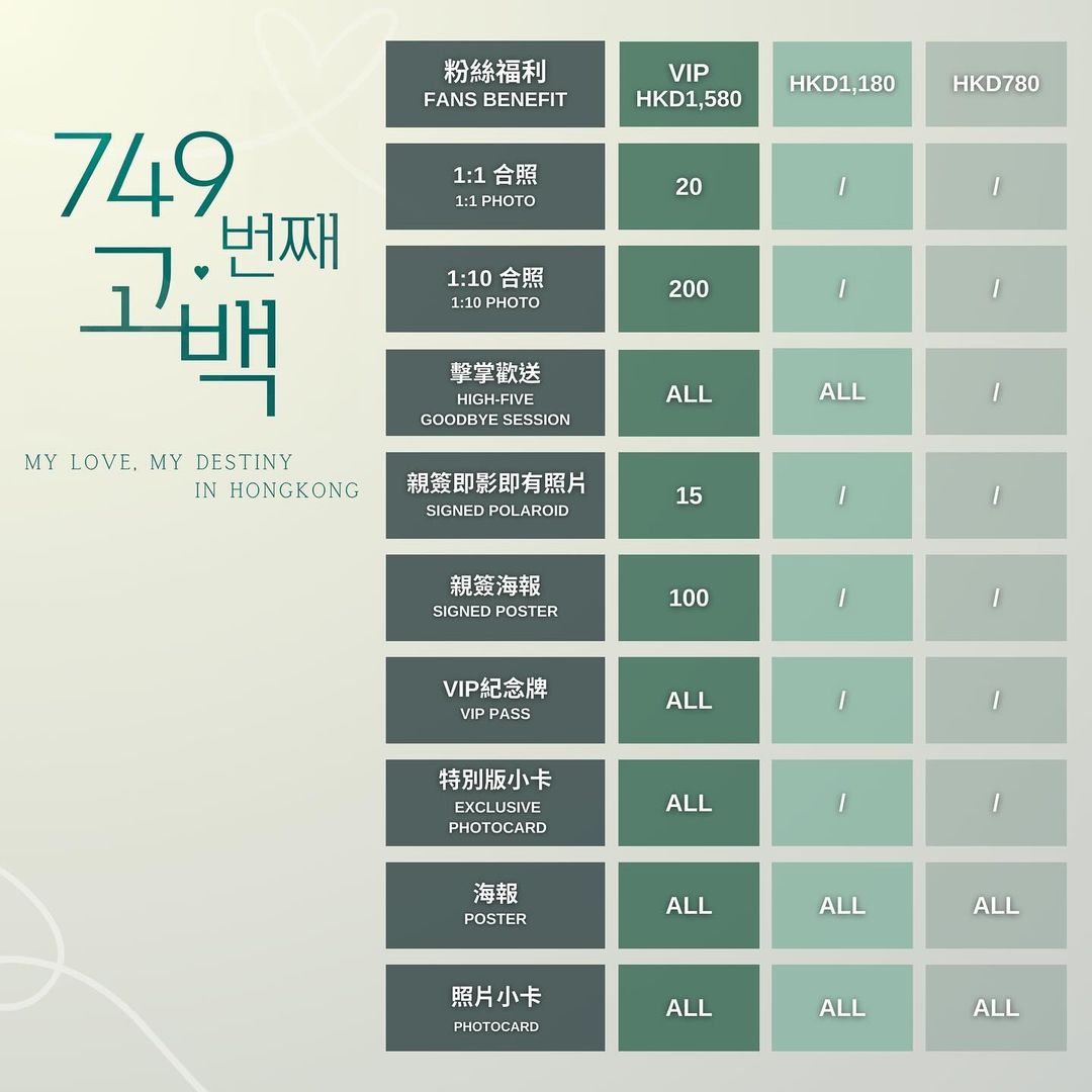 VIXX成員KEN粉絲演唱會2024香港站粉絲福利