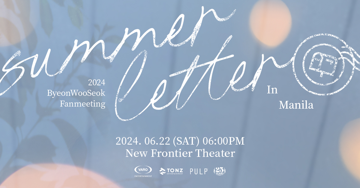 2024 Byeon Woo-seok Asia Fanmeeting Tour: Summer Letter in Manila