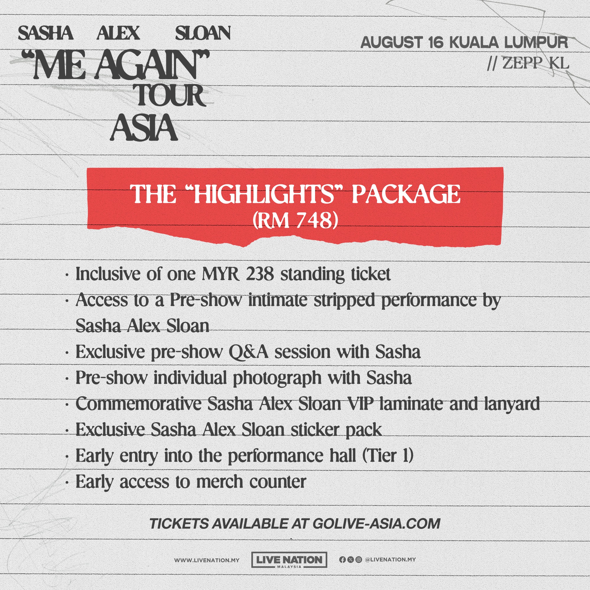 THE "HIGHLIGHTS" PACKAGE (RM 748)