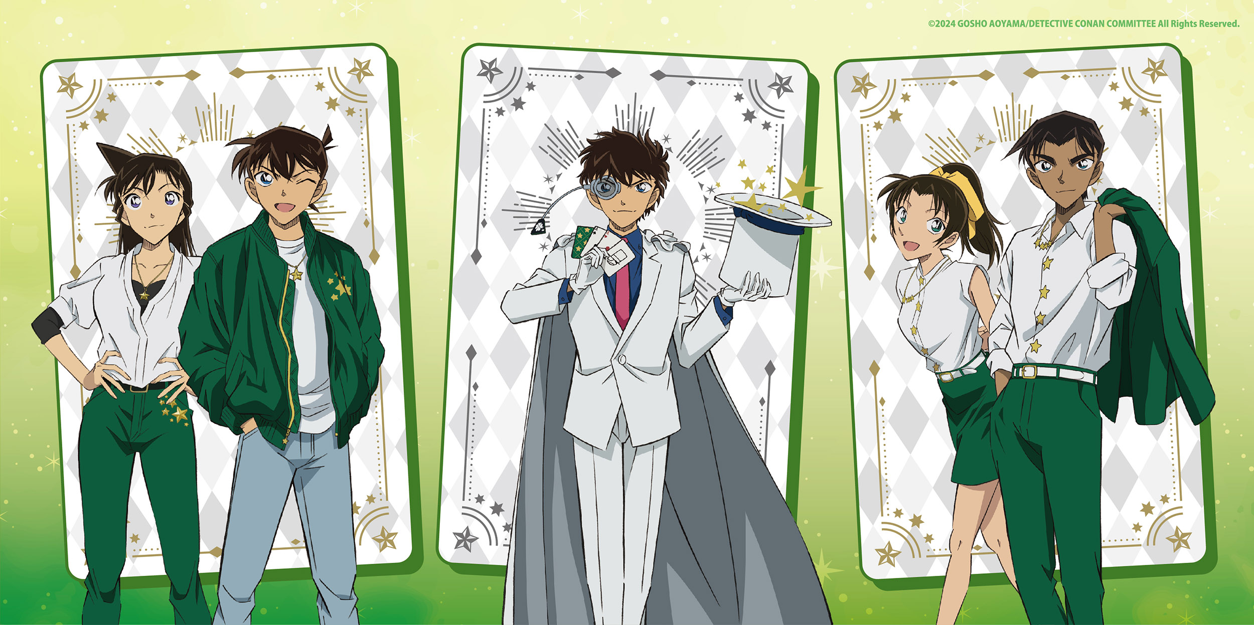 《名偵探柯南 100萬美元的五稜星》主題快閃店主題拍照牆示意圖