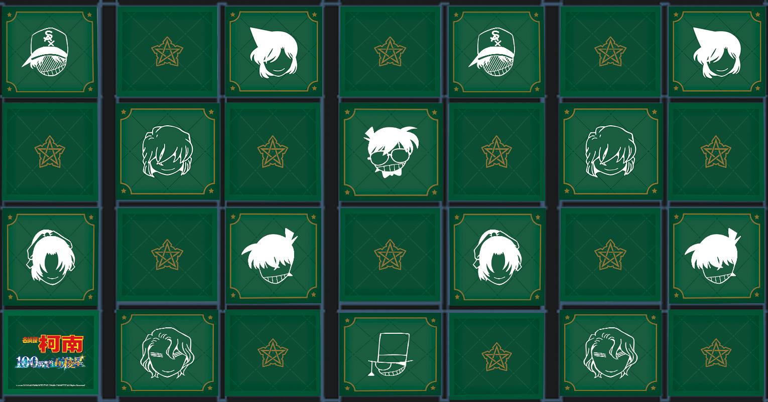 《名偵探柯南 100萬美元的五稜星》主題快閃店主題拍照牆示意圖