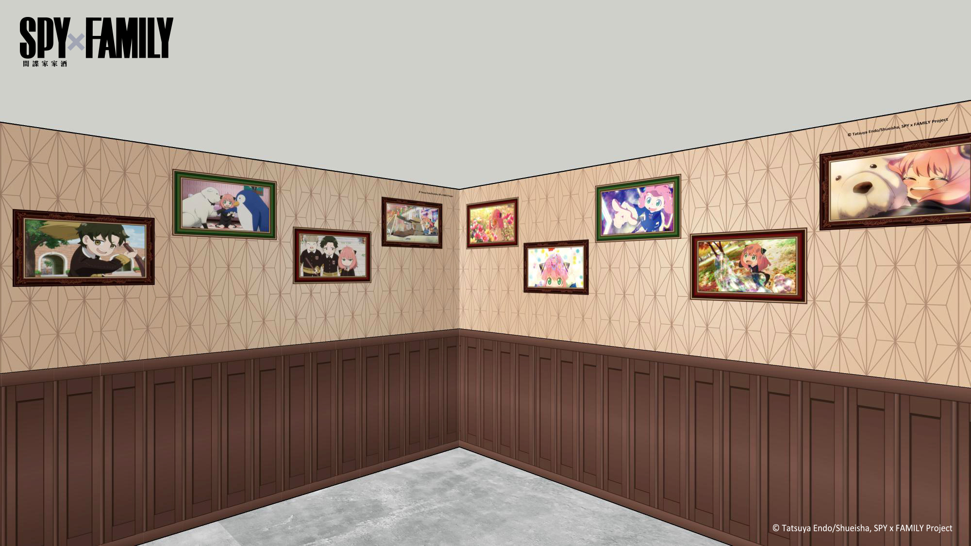 西門盯SPYxFAMILY間諜家家酒快閃店打卡點-動畫回憶牆