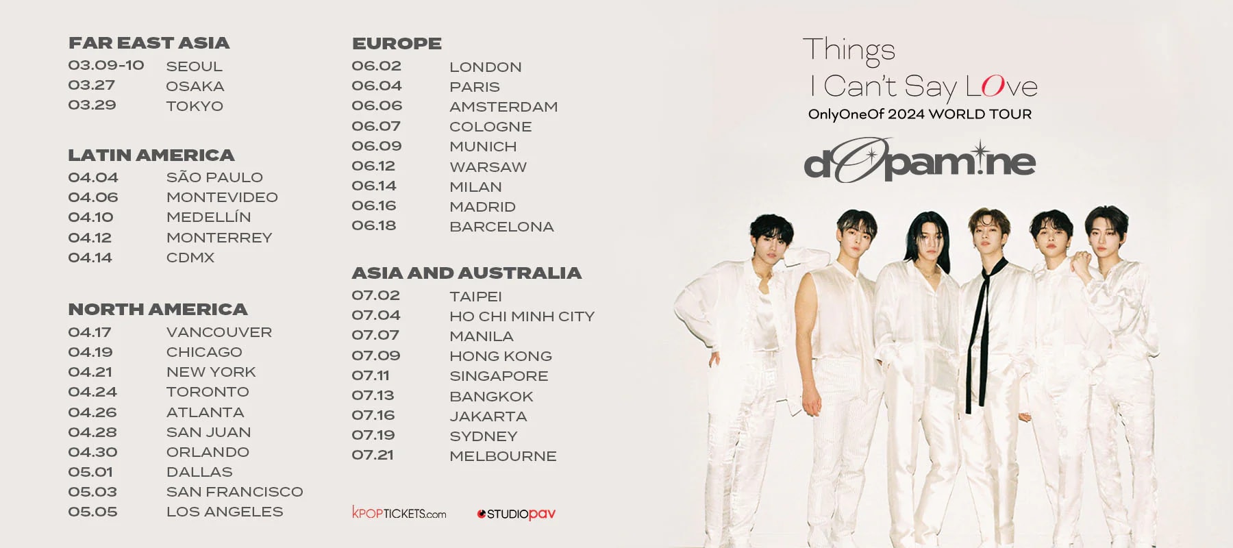 OnlyOneOf 2024 World Tour - dOpamine in Hong Kong