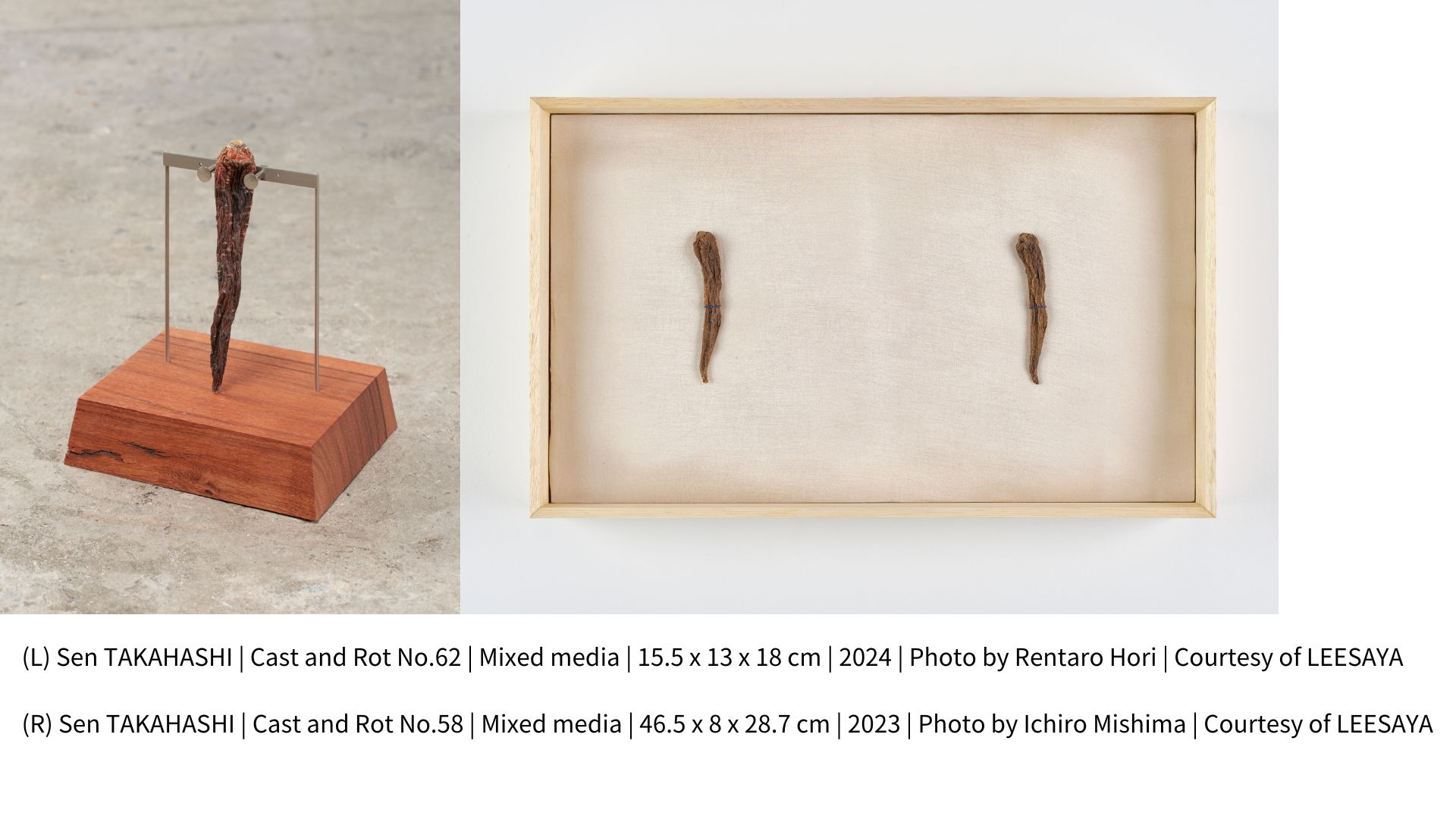 Formerly a bronze sculpture restorer, Sen TAKAHASHI draws inspiration from his experiences in preserving and restoring contemporary sculptures